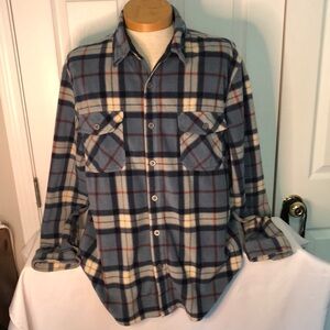 Freedom Foundry Men's Blue Plaid Casual Button Down Shirt